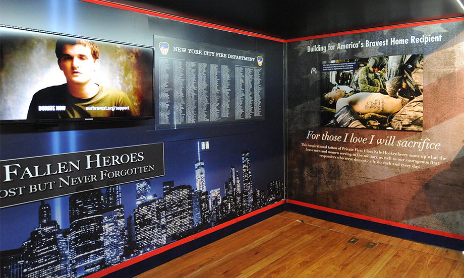 Forgotten Heroes 9/11 NYFD wall
